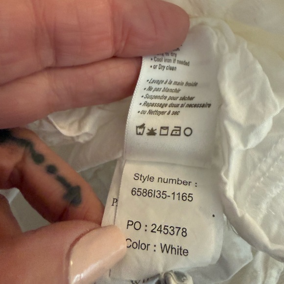 PAIGE White Mini Dress with Flutter Sleeves - Picture 5 of 14